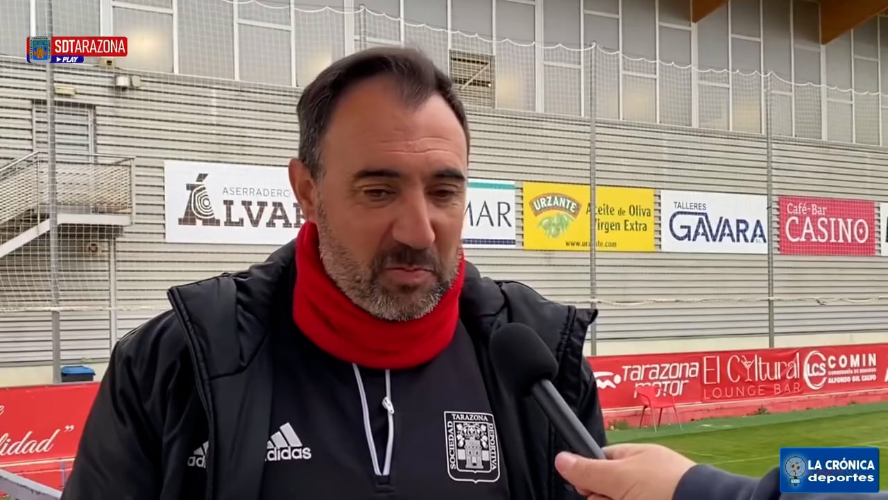 LA PREVIA / SD Tarazona - Zamora CF / JUANMA BARRERO (Entrenador Tarazona) J21 - 1ª RFEF / Fuente: SD Tarazona