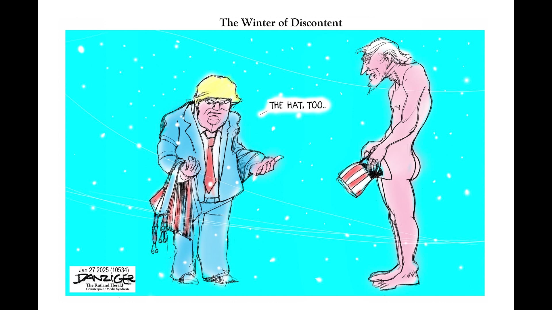 Danziger Live-Cartoon: Winter Discontent