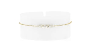 .25 ct. t.w. Lab-Grown Diamond Staggered Station Bracelet in 14kt Yellow Gold