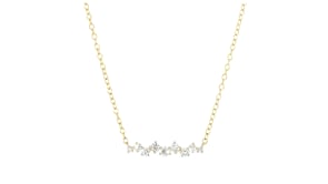 .25 ct. t.w. Lab-Grown Diamond Staggered Station Necklace in 14kt Yellow Gold