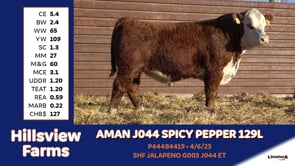 Lot #129L - AMAN J044 SPICY PEPPER 129L