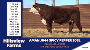 Lot #208L - AMAN J044 SPICY PEPPER 208L