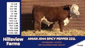 Lot #221L - AMAN J044 SPICY PEPPER 221L