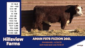 Lot #266L - AMAN F078 FUZION 266L