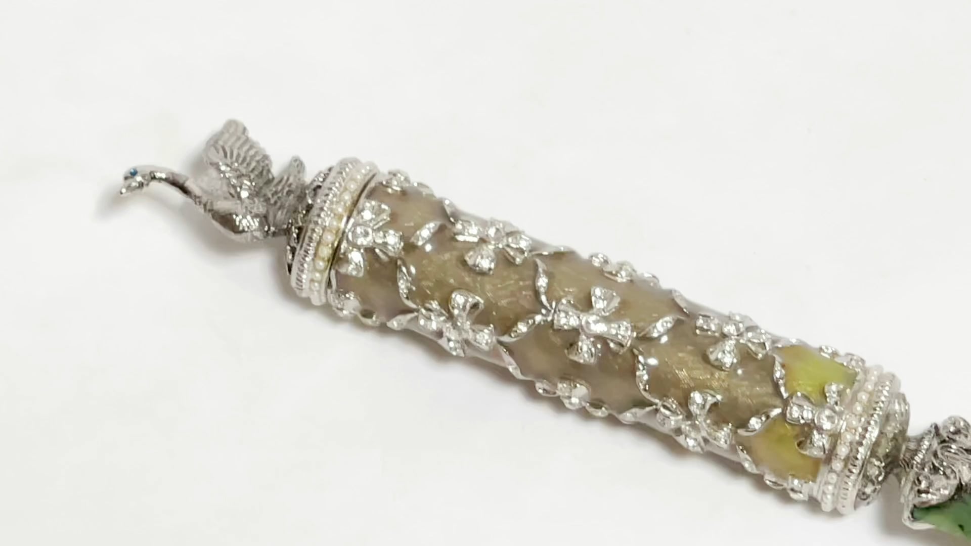Fabergè Paper Knife/ Letter Opener with Jade Blade at 1stDibs