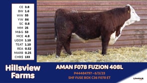 Lot #408L - AMAN F078 FUZION 408L
