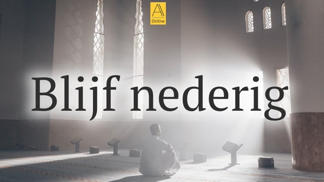 Blijf nederig