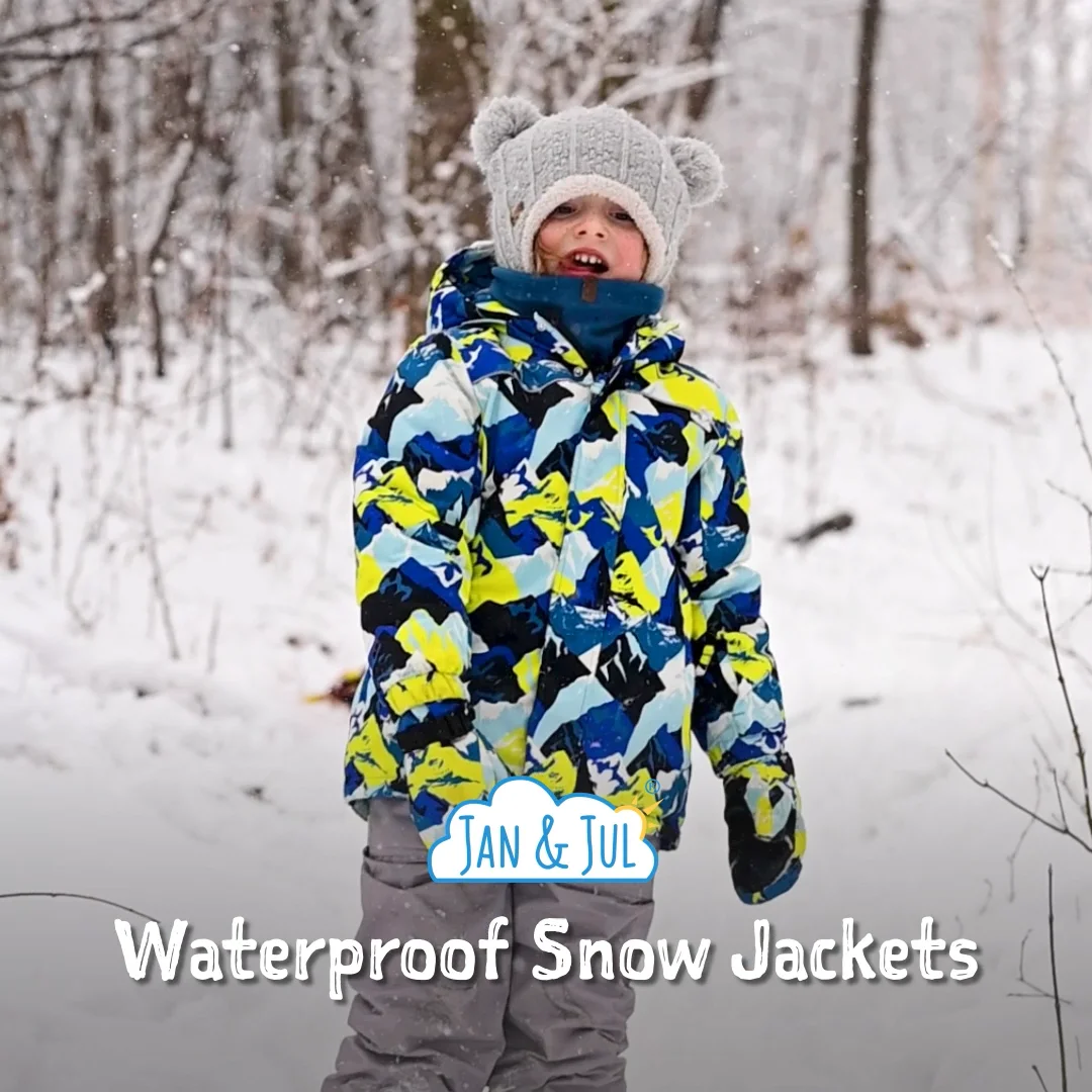 Kids Ski Jacket | Prairie Flowers Waterproof and Insulated | Jan & Jul