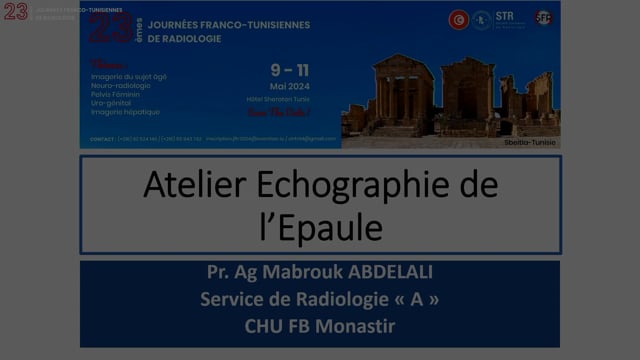Échographie de l'épaule