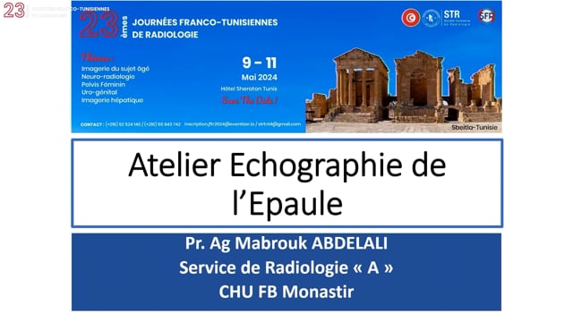 Échographie de l'épaule