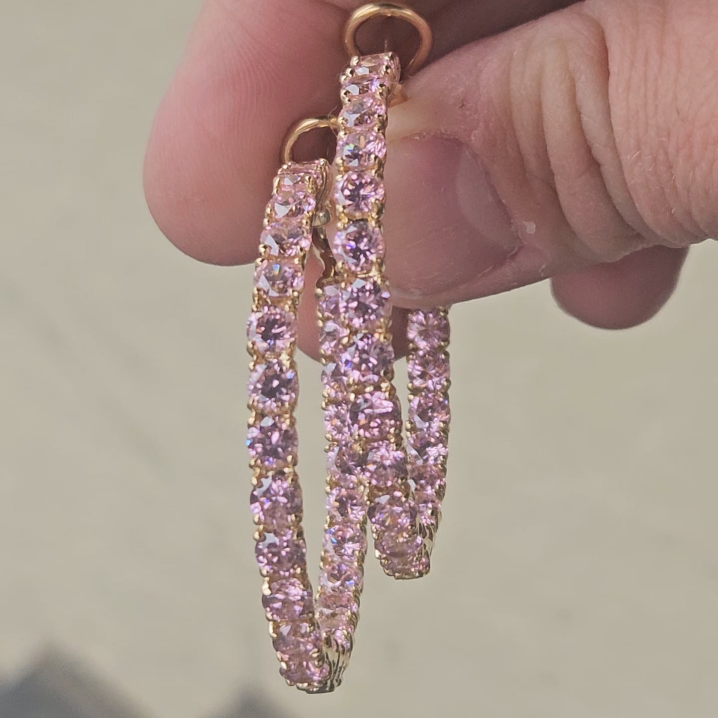 Large Inside/Outside Hoop Earrings (16.2 TCW)