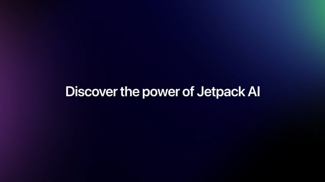 Thumbnail for: Jetpack AI Overview