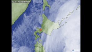 冬の衛星画像