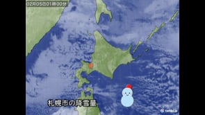 冬の衛星画像