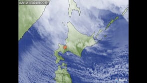 冬の衛星画像