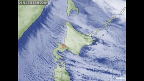 冬の衛星画像