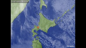 冬の衛星画像