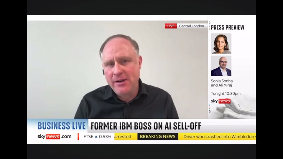 Andrew Grill on Sky News about DeepSeek