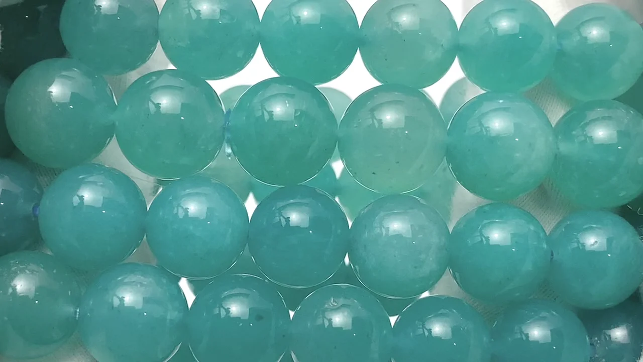 ウイグル産アマゾナイトシリカ ラウンド12mm ブレスレット