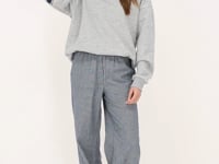 Gray oversized sweater "Bonheur" | My Jewellery
