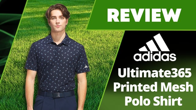 Adidas Ultimate365 Printed Mesh Polo Shirt