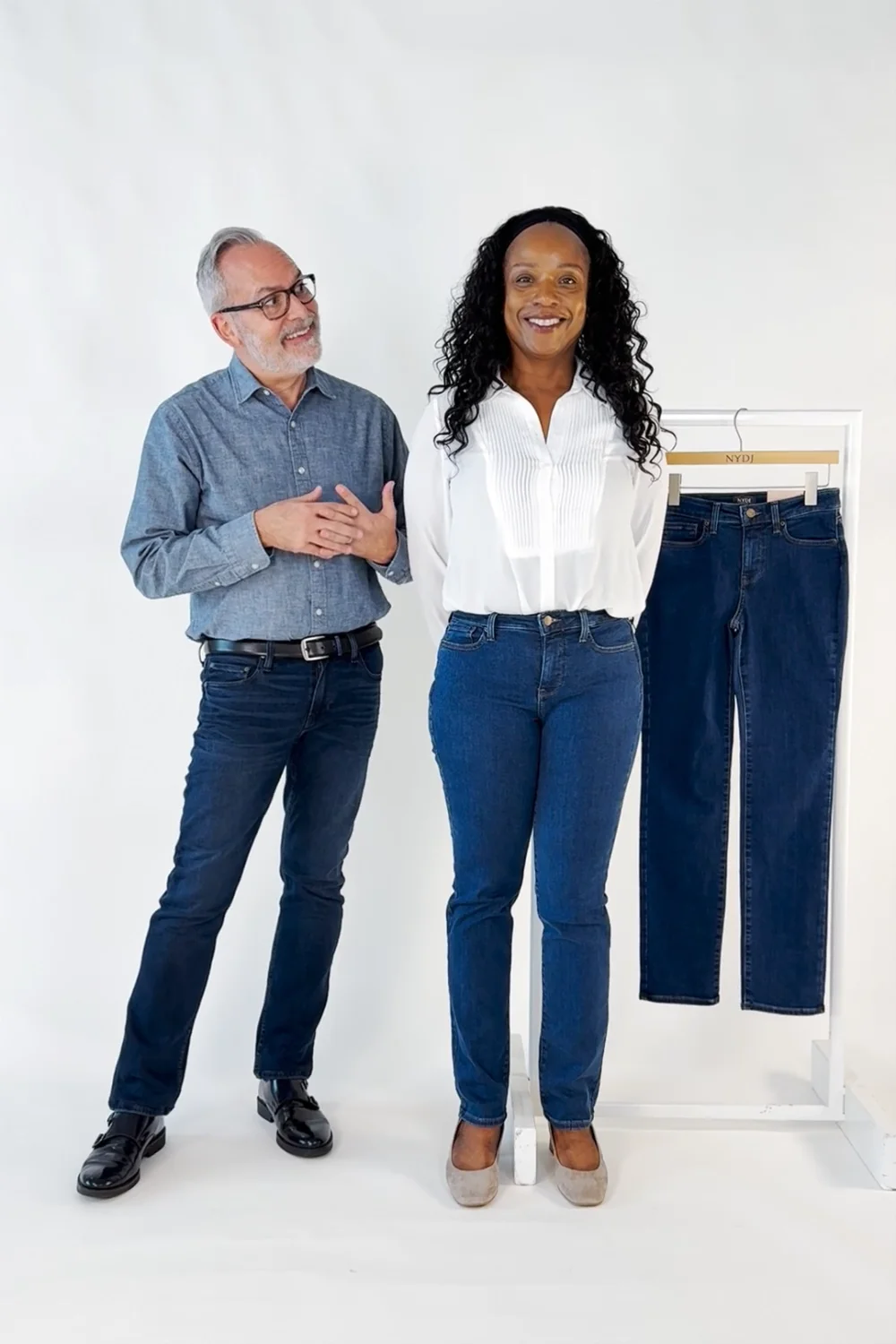 シェイキーウーマン Sheri Slim Jeans - Quinn Blue | NYDJ