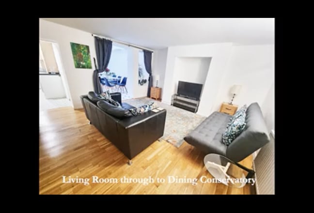 Video 1: Conservatory Dining room seat 6-8 in comfortable padded chairs