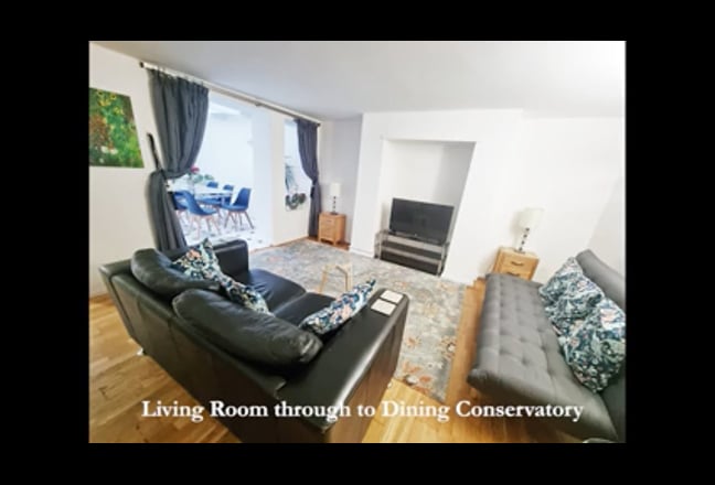 Video 1: Large Reception room opening to Conservatory Dining room