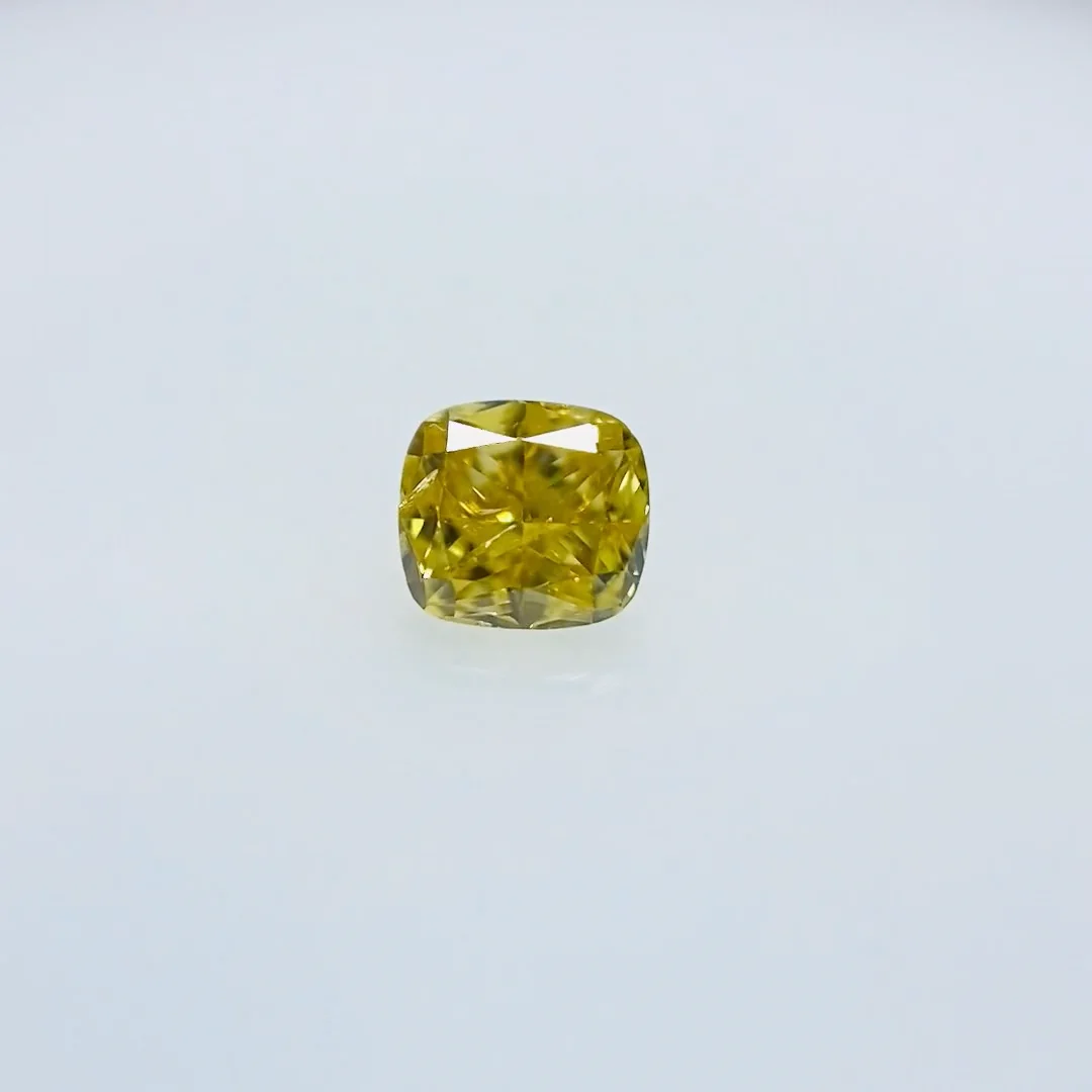FANCY VIVID YELLOW 0.191ct X/RT2987/CGL 
