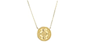 Italian 14kt Yellow Gold Evil Eye Necklace