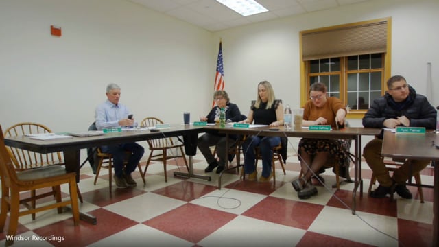Windsor Select Board 1/29/2025