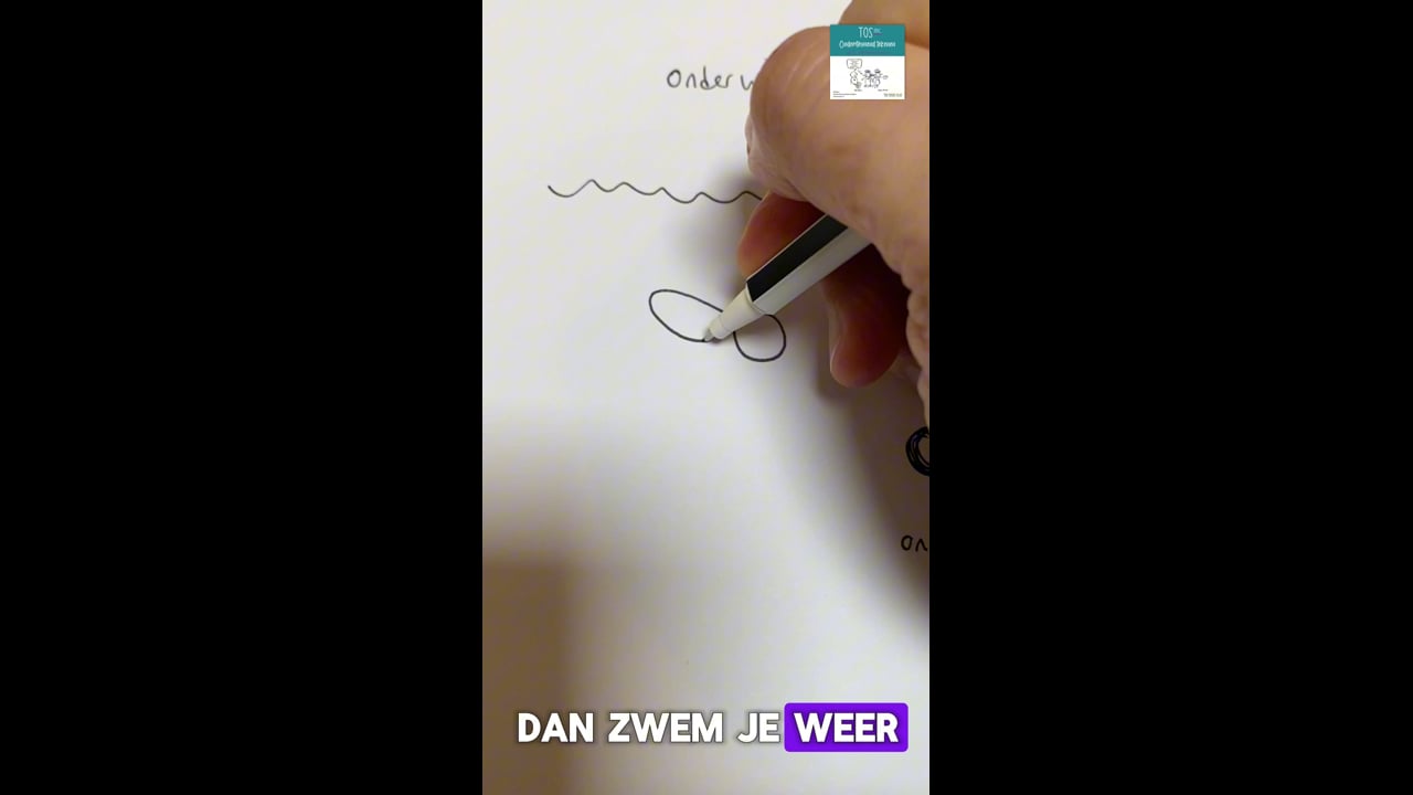Onder water zwemmen
