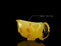 Hand-Carved Baltic Amber Teacup // 153 Grams