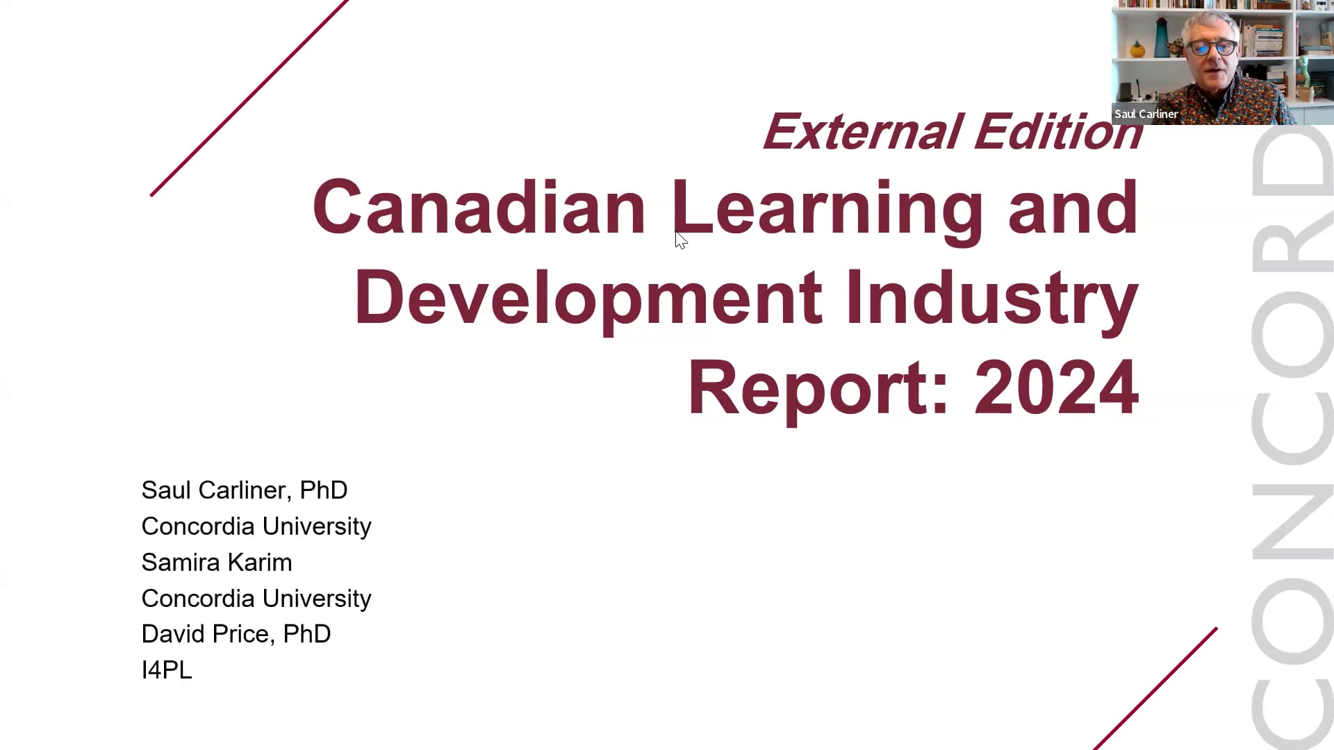 Preliminary Reports of Canada’s L&D Industry Survey