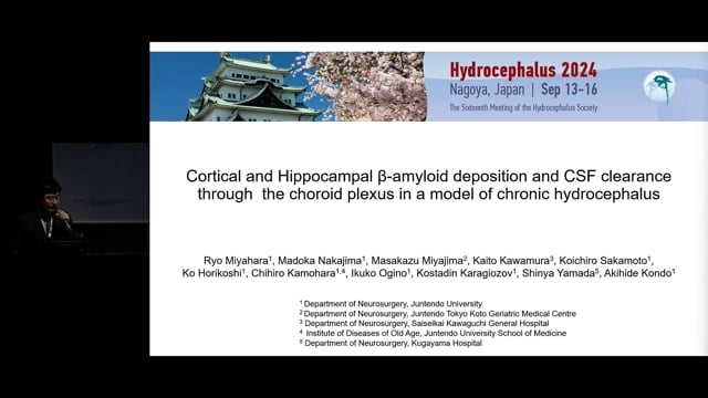 Cortical and Hippocampal β-amyloid deposition and CSF clearance through the choroid plexus in a model of chronic hydrocephalus -