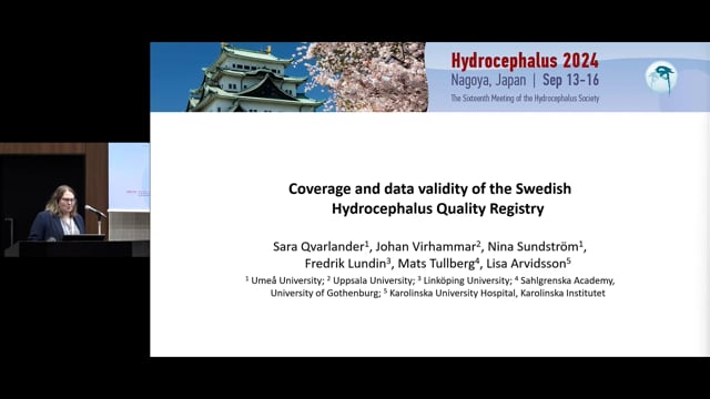 Coverage and data validity of the Swedish Hydrocephalus Quality Registry - Sara Qvarlander