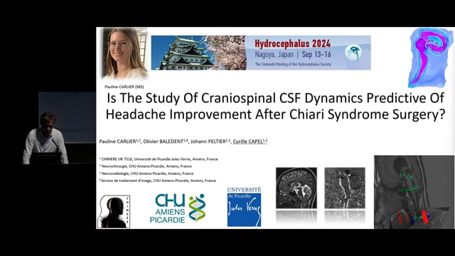 Is The Study Of Craniospinal Csf Dynamics Predictive Of Headache Improvement After Chiari Syndrome Surgery - Cyrille Capel