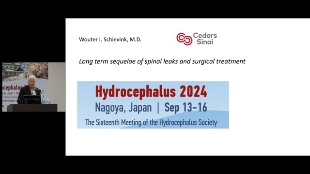 Long term sequelae of spinal leaks and surgical treatment - Wouter Schievink