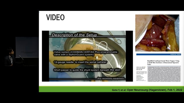 Lumboperitoneal shunt surgery via lateral abdominal laparotomy - Yukihiro Goto