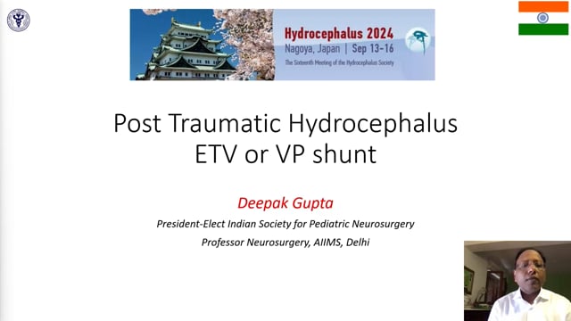 Post traumatic hydrocephalus  ETV or VP shunt - Deepak Gupta (V)