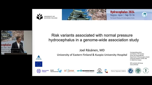 Risk variants associated with normal pressure hydrocephalus in a genome-wide association study - Joel Räsänen