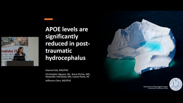 APOE levels are significantly reduced in post-traumatic hydrocephalus - Gianna Fote
