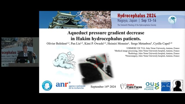 Aqueduct Pressure Gradient Decrease in Hakim Hydrocephalus Patients - Olivier Baledent