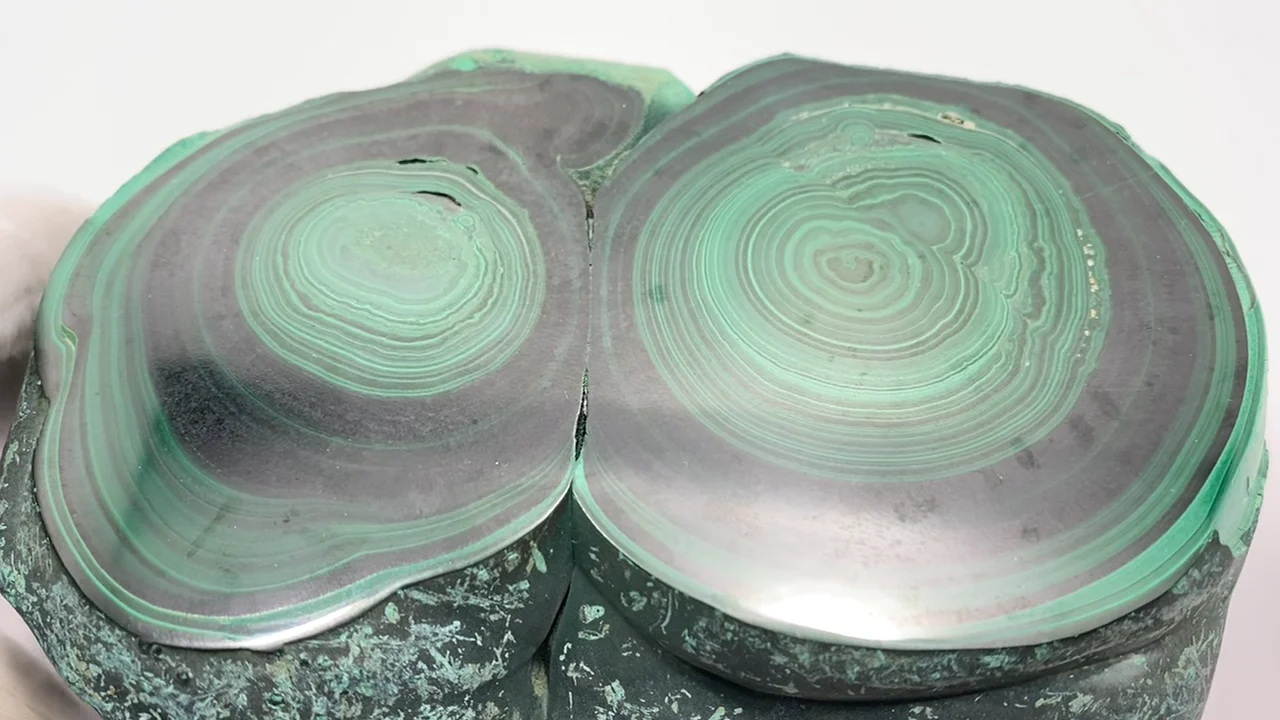 動画】【1点もの】マラカイト 原石 NO.10 - 天然石ビーズ