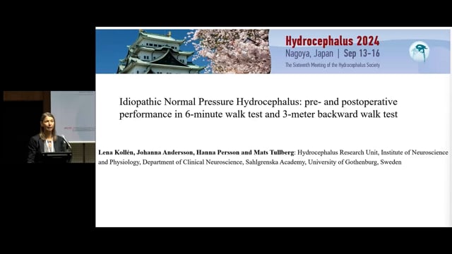 Idiopathic Normal Pressure Hydrocephalus pre- and postoperative performance in 6-minute walk test and 3-meter backward walk test