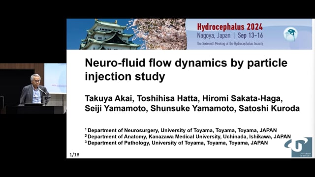 Neurofluid flow dynamics by particle injection study - Takuya Akai