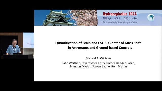 Quantification of Brain and CSF 3D Center of Mass Shift in Astronauts and Ground based Controls - Michael Williams