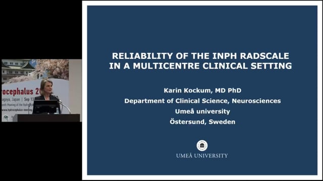Reliability of the iNPH Radscale in a Multicentre Clinical Setting - Karin Kockum