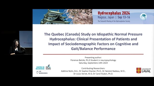The Quebec (Canada) Study on Idiopathic Normal Pressure Hydrocephalus Clinical Presentation of Patients and Impact of Sociodemog