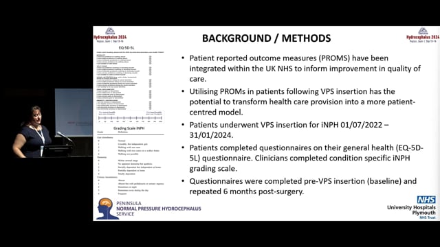 Utility of Patient Reported Outcome Measures in Assessing Improvement in Health Following ventriculoperitoneal shunt insertion -